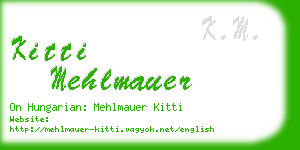 kitti mehlmauer business card